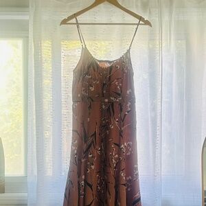 Knot Sisters Spring Pink Midi Dress